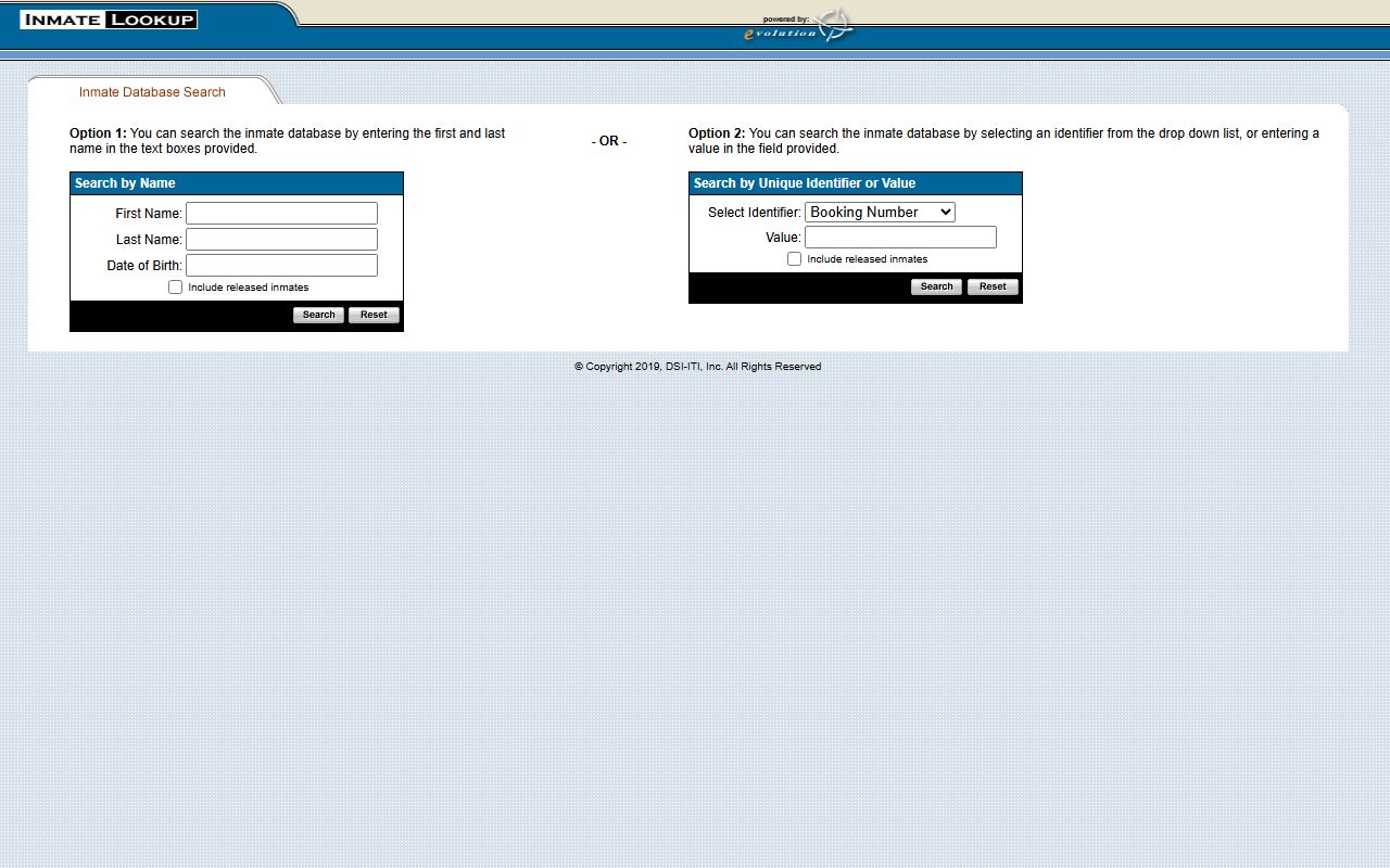 Essex County inmate lookup tool for searching recent bookings