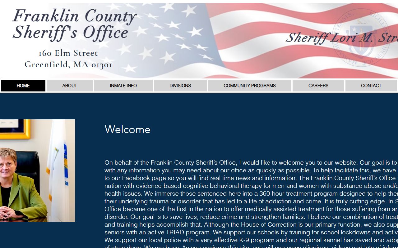 Franklin County Sheriff website for recent bookings and arrest records